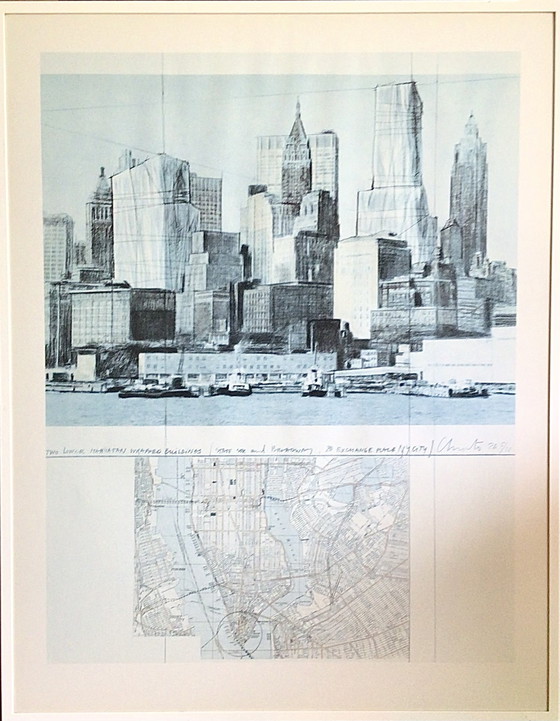 Image 1 of Christo 6 tirages d'art en lithographie offset