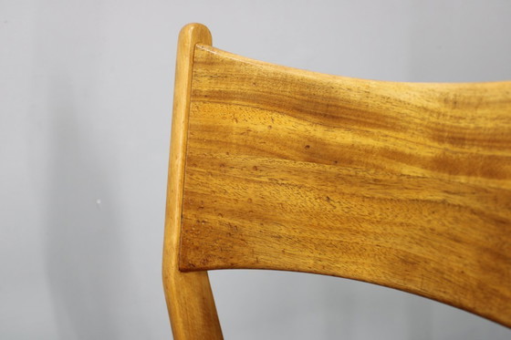 Image 1 of Sillas de comedor danesas de mediados de siglo en afzélie y haya, juego de cuatro