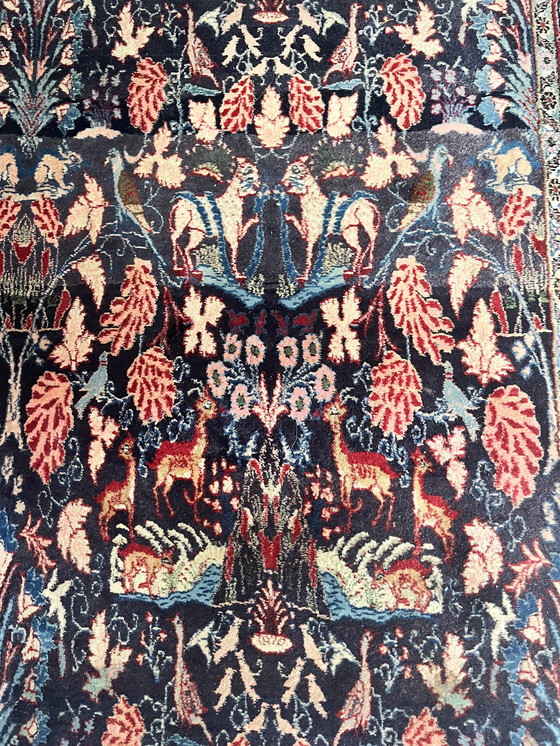 Image 1 of Bidjar vintage Perzisch tapijt blauw rood