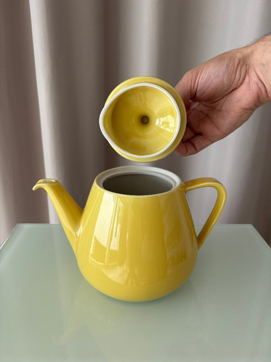 Vintage Villeroy & Boch gele theepot – gemaakt in Luxemburg – villeroy boch, Tafelaccessoires, Ceramic (photo 3 of 10)