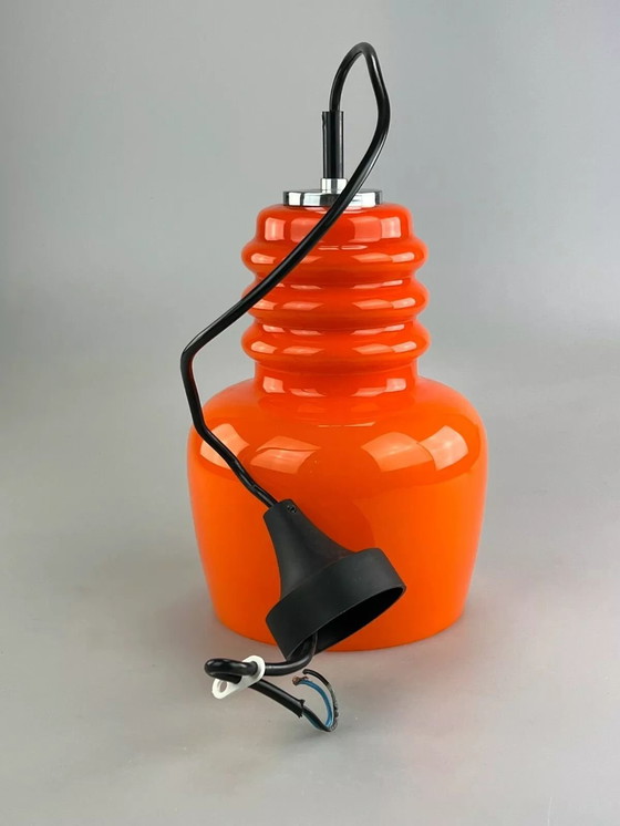 Image 1 of Lampada a sospensione Peill &amp; Putzler anni '60 e '70, lampada da soffitto in vetro, lampada di design spaziale