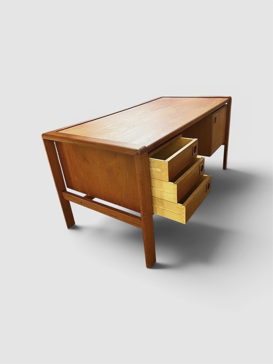Scrivania scandinava in teak di HP Hansen, Danimarca 1970 – Mobili, Legno (photo 5 of 7)