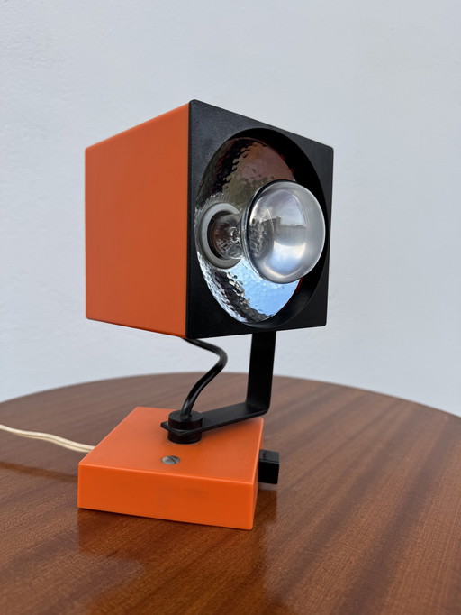 Lampada da parete arancione Philips degli anni '70
