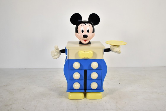 Image 1 of Pierre Colleu “Mickey Mouse” Commode or Chest of Drawers, Starform France, 1980s