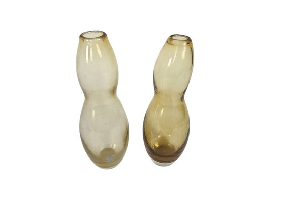 Glass Studio Hysteria - 2 Spiral Vases - Signed - France - 70s (photo 3 of 7)