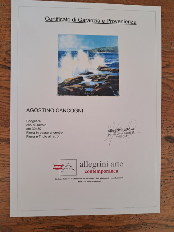 Image 1 of Agostino CANCOGNI - Scogliera - Pintura del artista