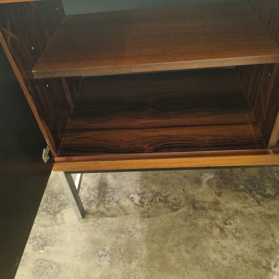 Fristho Dressoir Palissander, Zwart En Chroom, Model BDR-250, 1960 – Chrome, Metal, Vintage (photo 10 of 14)