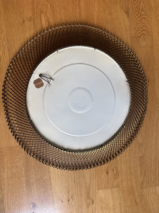 Vintage French wall mirror – Mid-Century / Bauhaus style (Matégot era)