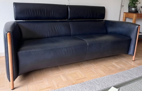 Divano di design Leolux Goncharov con 2 poltrone Goncharov. – Divani 3 posti, Pelle (photo 2 of 7)
