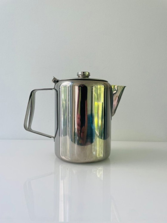 Image 1 of Caffettiera vintage in acciaio inox da 1,5 litri