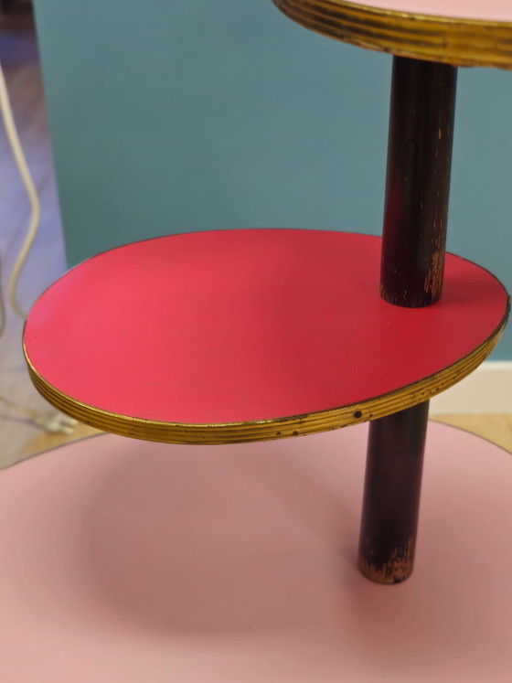 Image 1 of Vintage Plantentafel Bijzettafel Plantentafeltje Tafeltje 