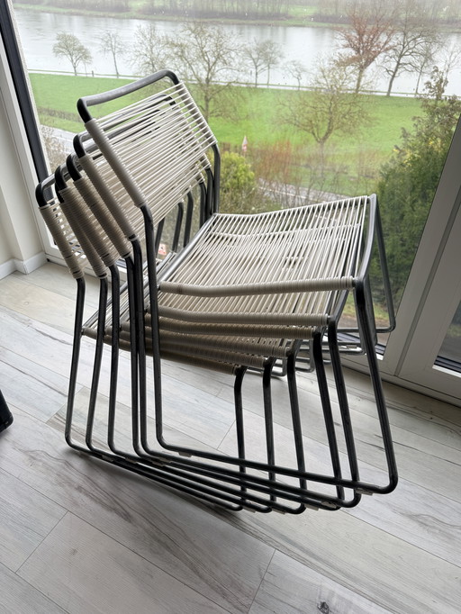 Ensemble de 6 chaises Melker de Lisa Norinder pour IKEA – Design scandinave spaghetti des années 1990