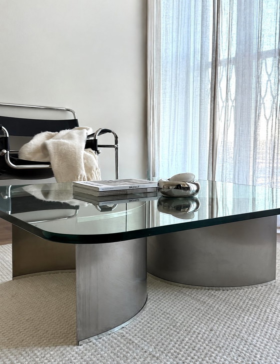 Arcos Coffee Table by Ricardo Fasanello, 1970 – Glass, Metal (photo 3 of 11)