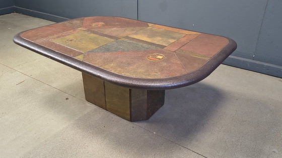Image 1 of Brutalist Kingma style coffee table, 1970s