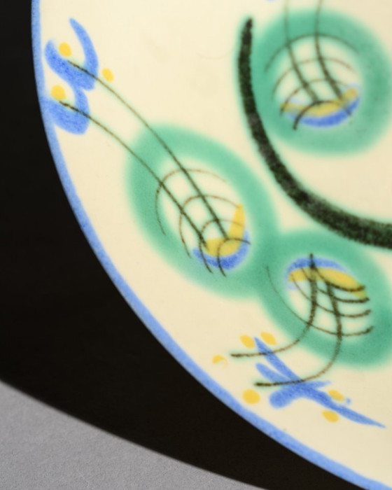 Image 1 of Margarete Heymann-Löbenstein Haël-Werkstätten Art Deco Ceramic Footed Bowl 1930s