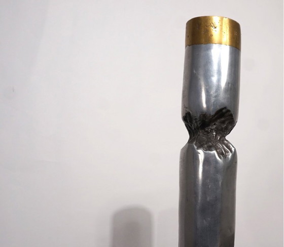 Image 1 of Scultura brutalista di Marshall Disenos, portacandele di David Marshall, 1980