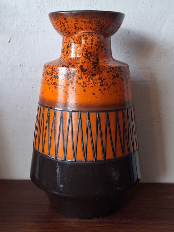 Image 1 of Große, antike, brutalistische Keramik-Bodenvase, 1970er Jahre