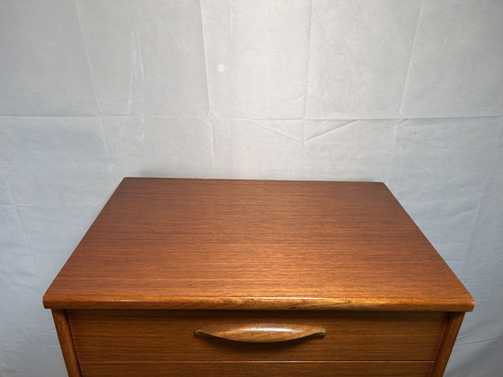 Image 1 of Mid century retro vintage teak chest of drawers by Austinsuite 1960 6drawers Danish design