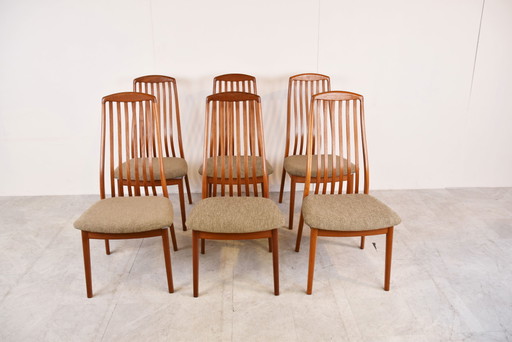 6x chaises de salle à manger Preben Schou