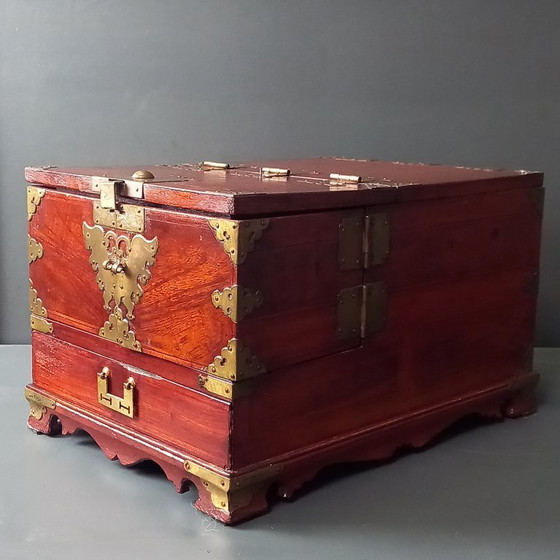 Image 1 of 19th Century Campaign Shaving Mirror