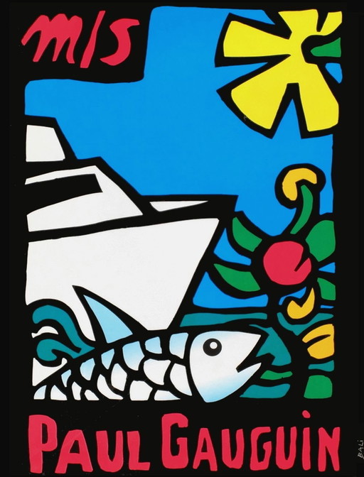 Alberto BALI M/S Paul Gauguin original poster 1997