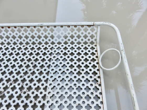 Image 1 of Mathieu Mategot perforated metal tray with clover design, circa 1950, France
