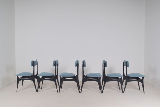 Set of 6 S3 chairs designed by Alfred Hendrickx for Belform, 1950s