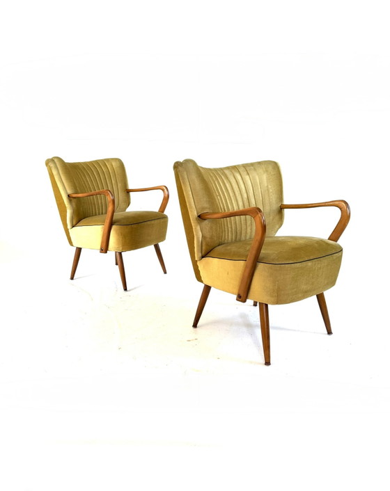 Image 1 of Set di 2 poltrone da cocktail vintage degli anni '60.