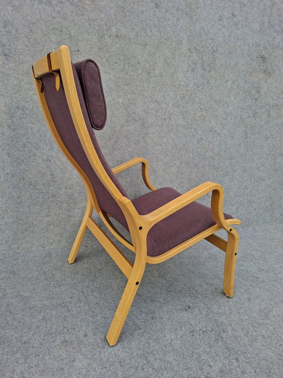 Finn Ostergaard  for Skipper, lounge chair – Stoelen / fauteuils, Leer, Textiel (photo 2 of 7)