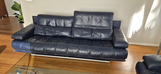 Complete Rolf Benz 6500 Seating Group: 2 x Sofa, Armchair, Coffee Table – Couches, Leather (photo 13 of 14)