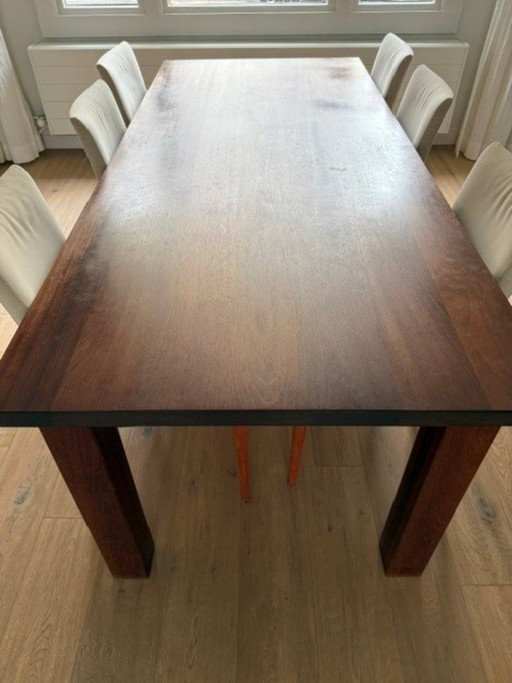 Jatoba hout eettafel