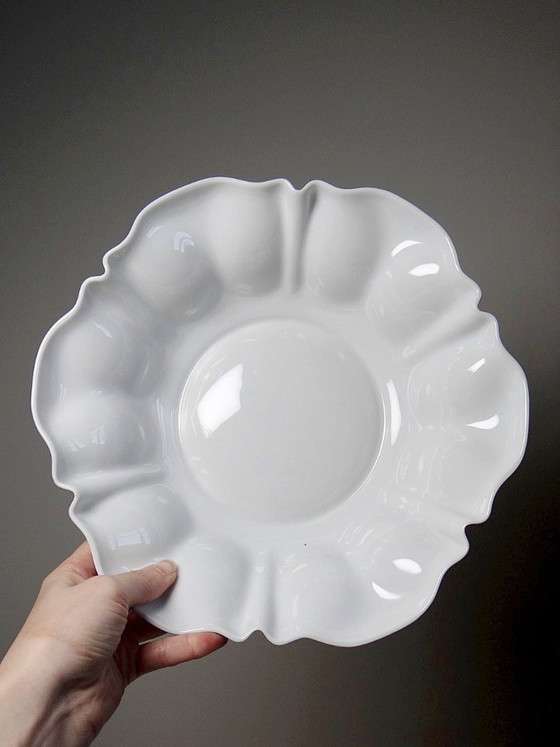 Image 1 of Grande fruttiera/insalatiera vintage/antica in porcellana fine di Limoges bianca