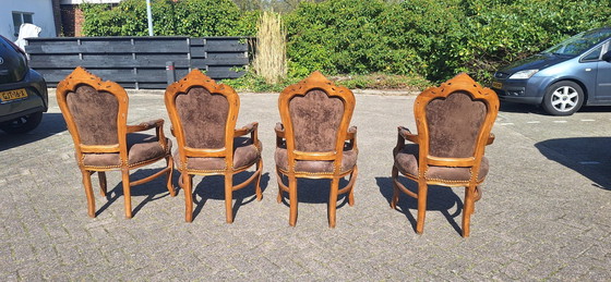 Image 1 of 4 baroque classic chairs, castle or D&D theme, gentleman's room