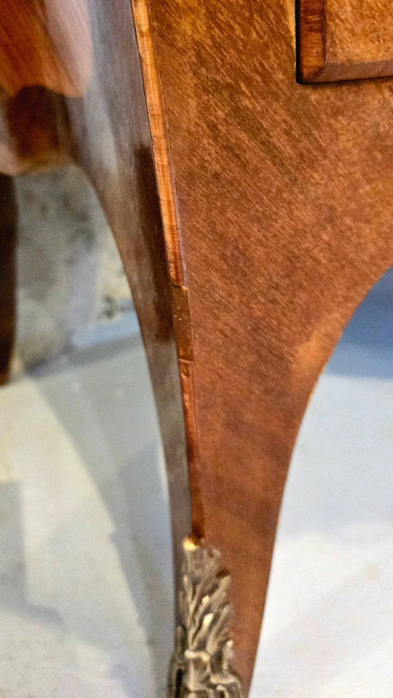 Image 1 of Bombé commode in Lodewijk XV-stijl – inlegwerk van palissanderhout
