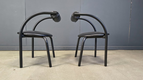 Image 1 of Postmoderne Esszimmerstühle, 1980er Jahre, 4er-Set