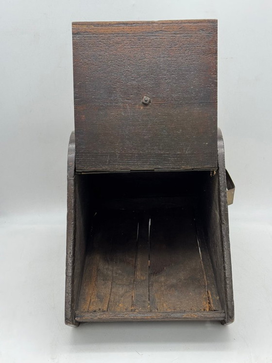 Image 1 of Victorian Bin - Mahogany - 1850-1900 - coal scuttle , reading tray