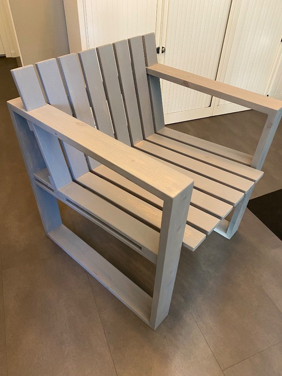 Image 1 of Houten fauteuil/loungestoel/tuinstoel