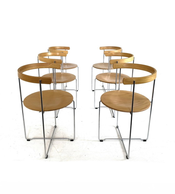 Image 1 of 6x Silla plegable de diseño 'Soley', Kusch & Co '80