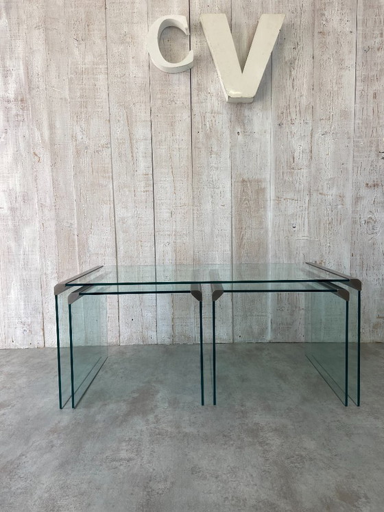 Image 1 of Set of 3 Galliotti & Radice 70's coffee tables