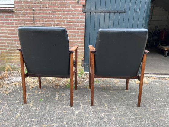 2 poltrone vintage Fristho Impala – Cor Bontenbal – anni '60 – Wood, Skai (photo 6 of 8)