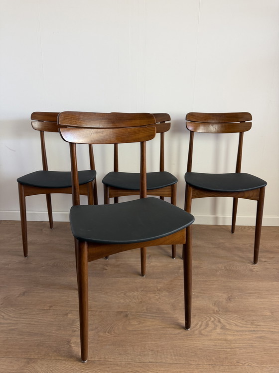 Image 1 of Set of 4 Scandinavian chairs