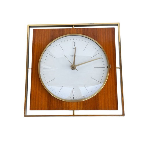 Diehl vintage wall clock, elegant modernism, Germany 1970s.