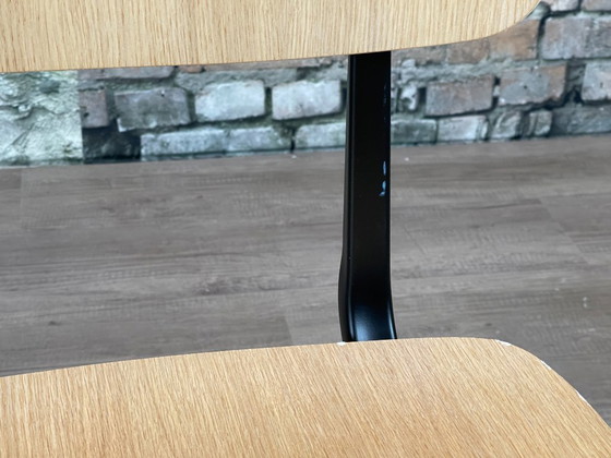 HAY Result Zwart/Eiken - MEER OP VOORRAAD – Eetkamerstoelen, Metal, Wood, Vintage (photo 10 of 13)