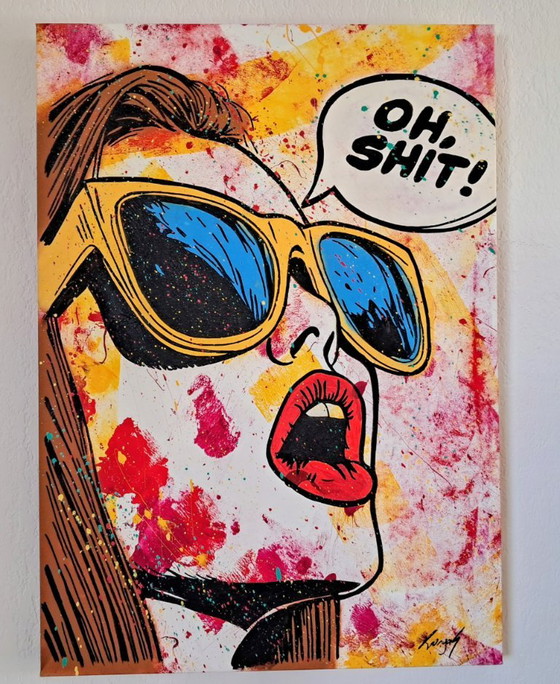 GONGAS - O Shit - Artist's Painting – Paintings & Drawings, Canvas (photo 11 of 17)