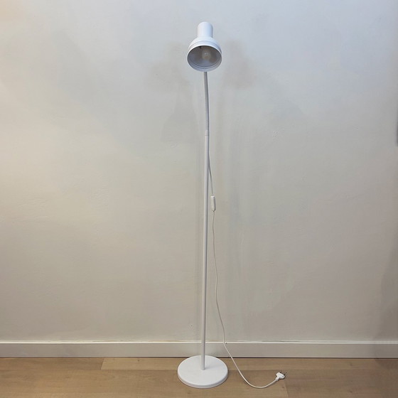 Image 1 of Vintage wit metallic vloerlamp, 1970