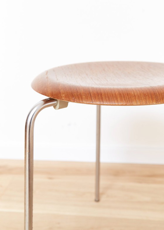 Image 1 of Tripod Stool 3170 the Dot for Fritz Hansen by Arne Jacobsen