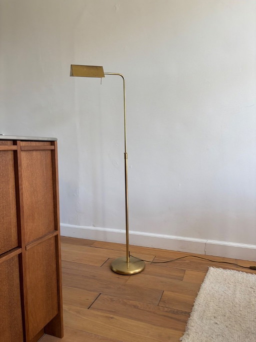 Mid Century Veb Leuchtenbau Lengefeld - 60S Vintage Messing Vloerlamp