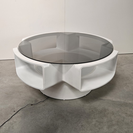 Image 1 of Tavolino da caffè Space Age Curver, illuminato