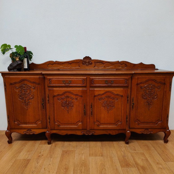 Image 1 of Buffet, armoire murale, meuble de rangement, commode de style Louis XV