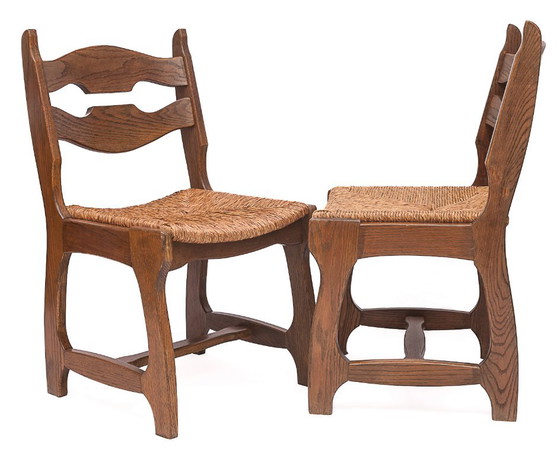 Set di 6 sedie di Guillerme e Chamberron – Guillerme et Chambron, Sedie da pranzo, Wood, Vintage (photo 6 of 10)